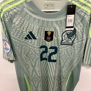 Adidas Mexico Lozano #11 Copa oro champions with patches  #Retro #Soccer